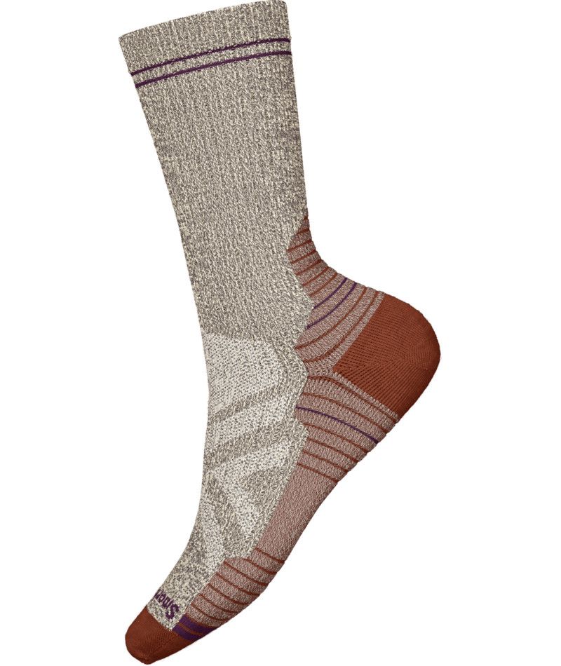 SMARTWOOL WOMENS HIKE FULL CUSHION CREW SOCKS 24, Color: NATURAL, Size: SMALL