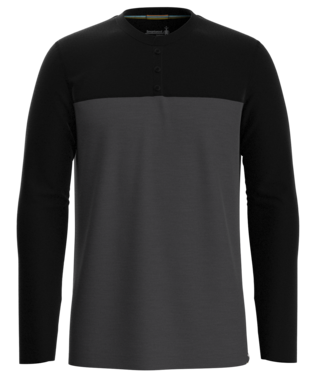 SMARTWOOL MENS LONG SLEEVE COLORBLOCK HENLEY SWEATER 24