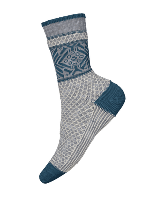 SMARTWOOL UNISEX EVERYDAY POPCORN SNOWFLAKE PATTERN CREW SOCKS 24
