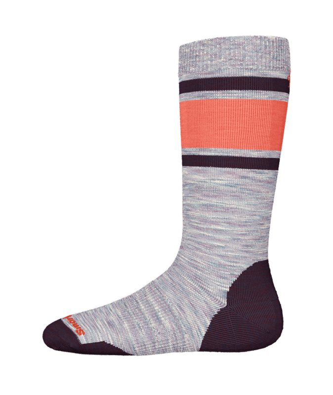 SMARTWOOL YOUTH WINTERSPORT FULL CUSHION STRIPE OTC SOCKS 24