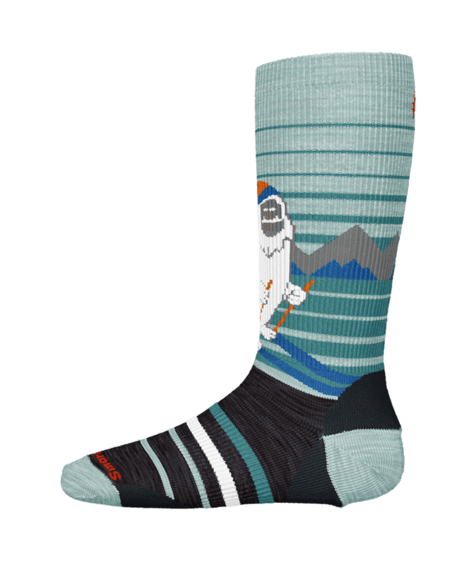 SMARTWOOL YOUTH WINTERSPORT FULL CUSHION YETI PATTERN OTC SOCKS 24