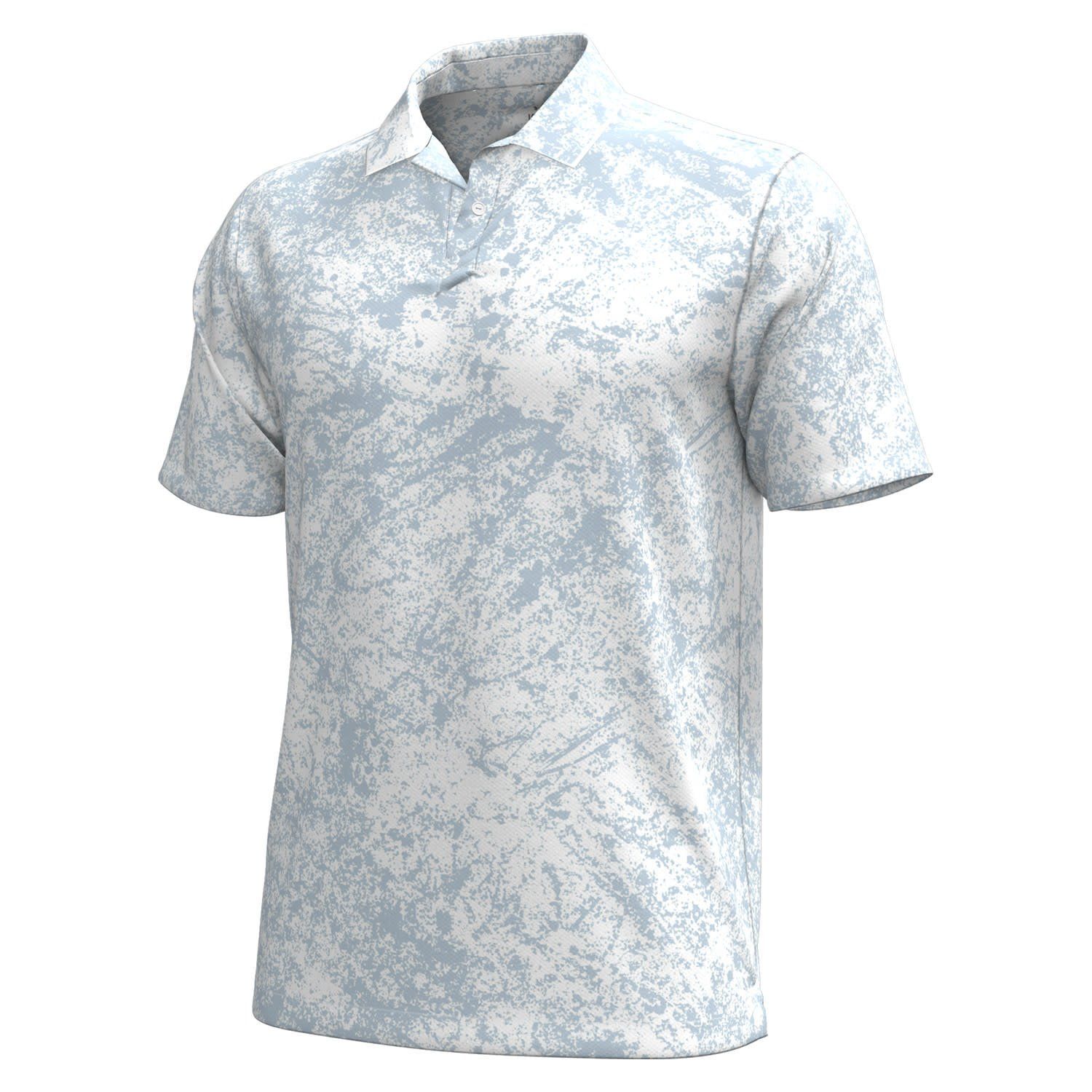 UNDER ARMOUR MENS ISO-CHILL GRUNGE WASH POLO 24, Color: NIMBUS BLUE, Size: MEDIUM