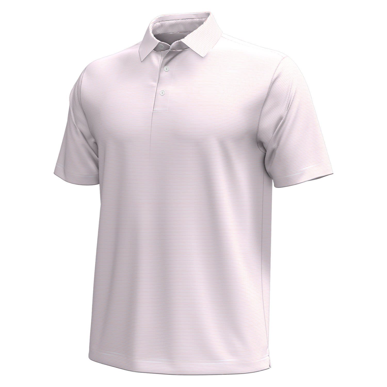 UNDER ARMOUR MENS TEE TO GREEN BRIDGE STRIPE POLO 24, Color: FLARE ORANGE, Size: MEDIUM