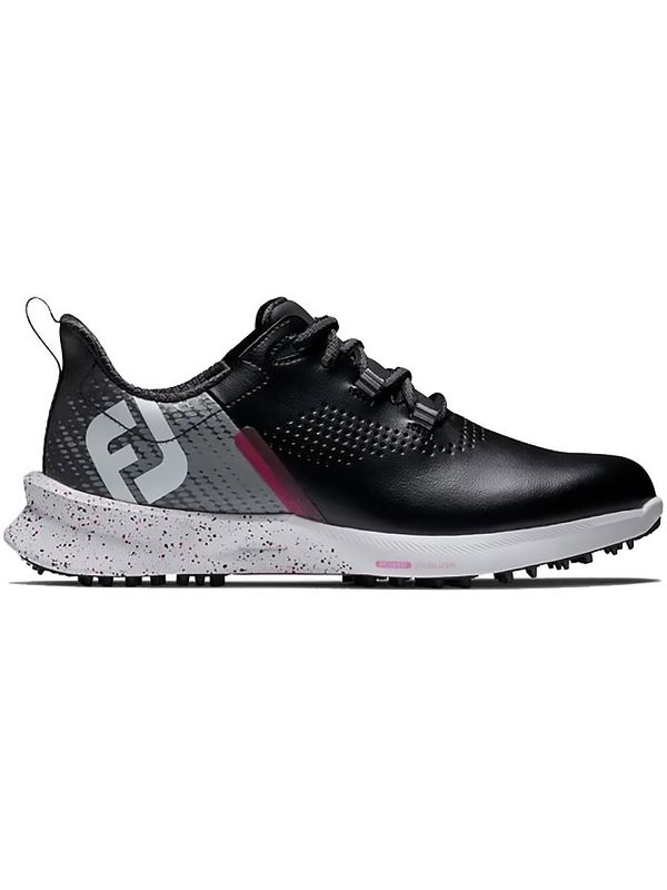 FOOTJOY WOMENS FUEL SPIKELESS LACED GOLF SHOES 24, Color: BLACK/GRAY/PINK, Size: 6