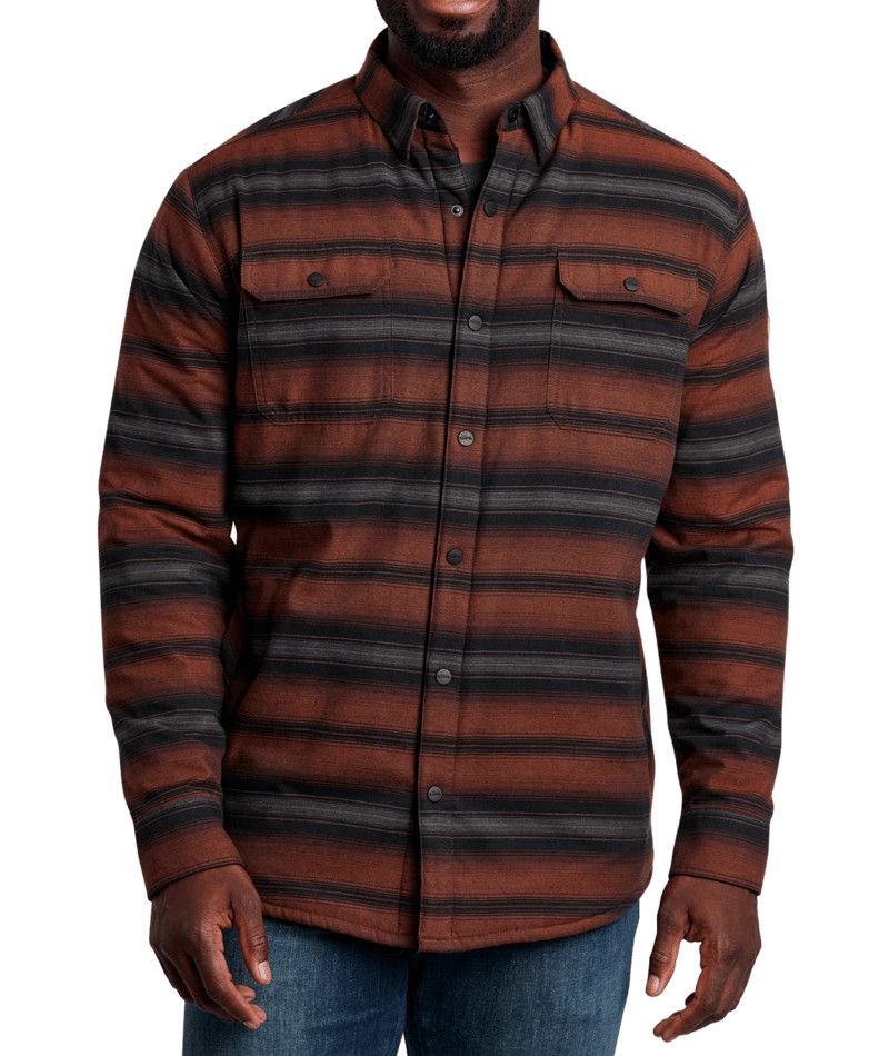 MAIN IMAGE OF KUHL MENS JOYRYDR SHIRT-JAC LONG SLEEVE SHIRT IN HICKORY SMALL