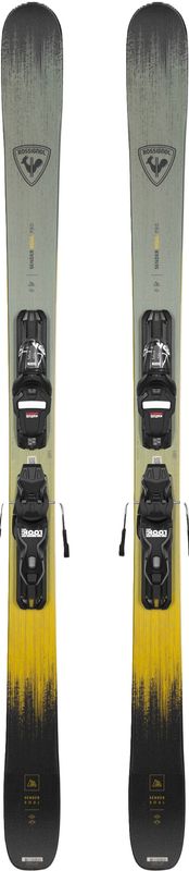 SKI TOPSHEET VIEW OF ROSSIGNOL MENS SENDER SOUL PRO W/XP10 GW DOWNHILL SKIS WITH POPLAR WOODCORE
