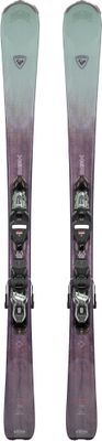 TOPSHEET VIEW OF ROSSIGNOL WOMENS EXPERIENCE W 78 CARBON XPRESS DOWNHILL SKIS WITH ALL TRAIL ROCKER