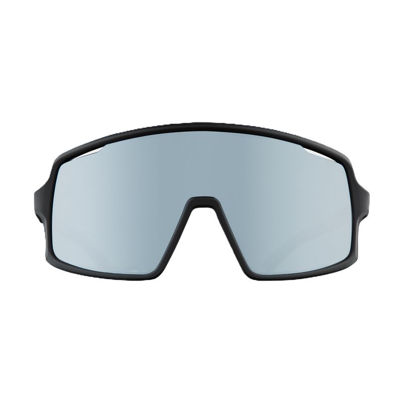 FRONT VIEW OF ROSSIGNOL UNISEX ESCAPER SUNGLASSES IN BLACK SILVER