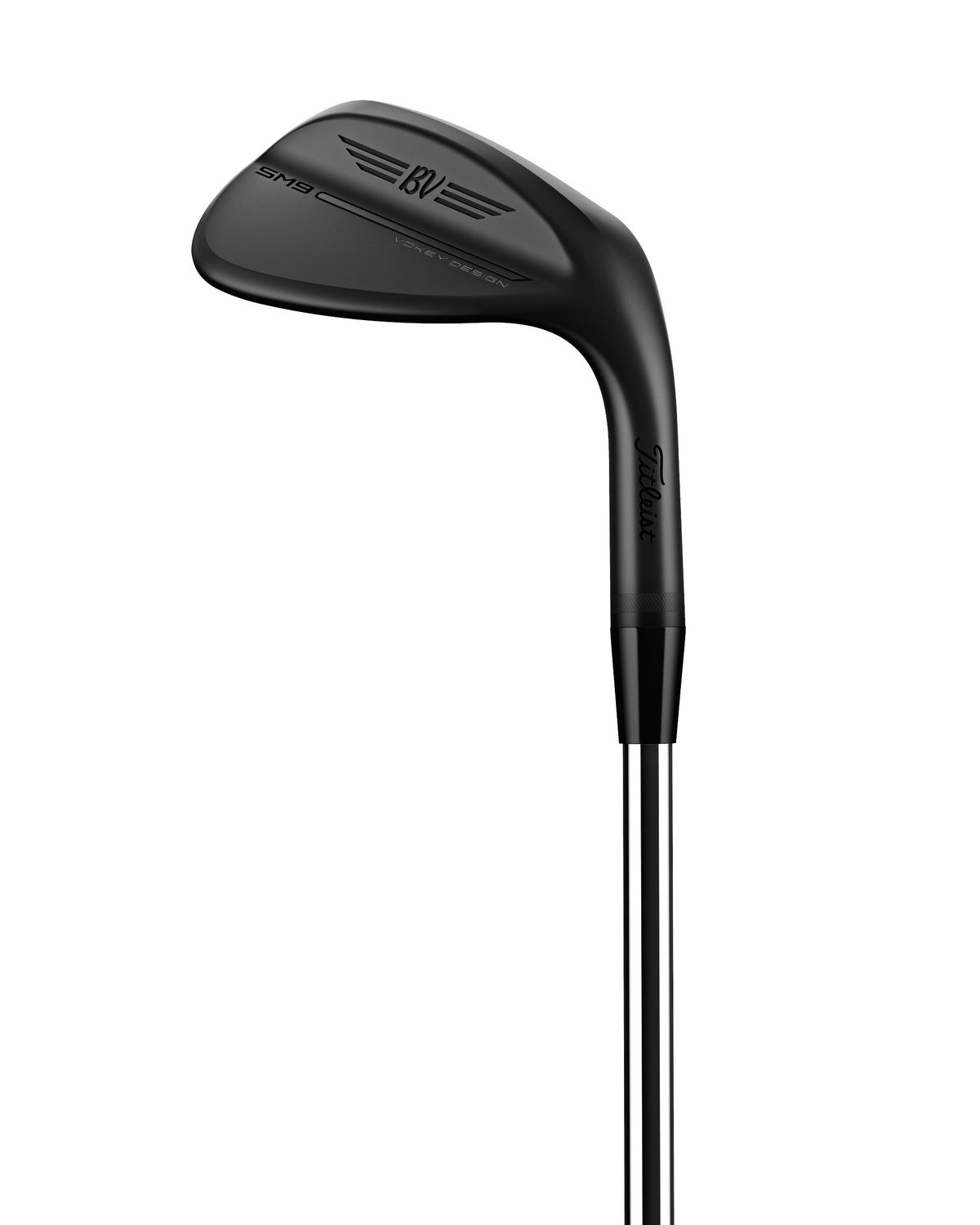 MAIN VIEW OF TITLEIST UNISEX VOKEY SM9 JET BLACK WEDGE WITH PRECISE DISTANCE