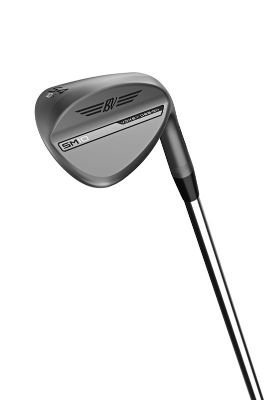FRONT VIEW OF TITLEIST UNISEX VOKEY SM10 NICKEL WEDGE WITH MAXIMUM SPIN AND SHOT VERSATILITY