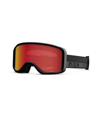 MAIN VIEW OF GIRO WOMENS SAGEN GOGGLES IN BLACK/GREY FLOW AMBER SCARLET/YELLOW