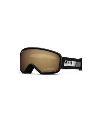 MAIN VIEW OF GIRO YOUTH STOMP GOGGLES IN BLACK ROKKI RALLI AMBER ROSE