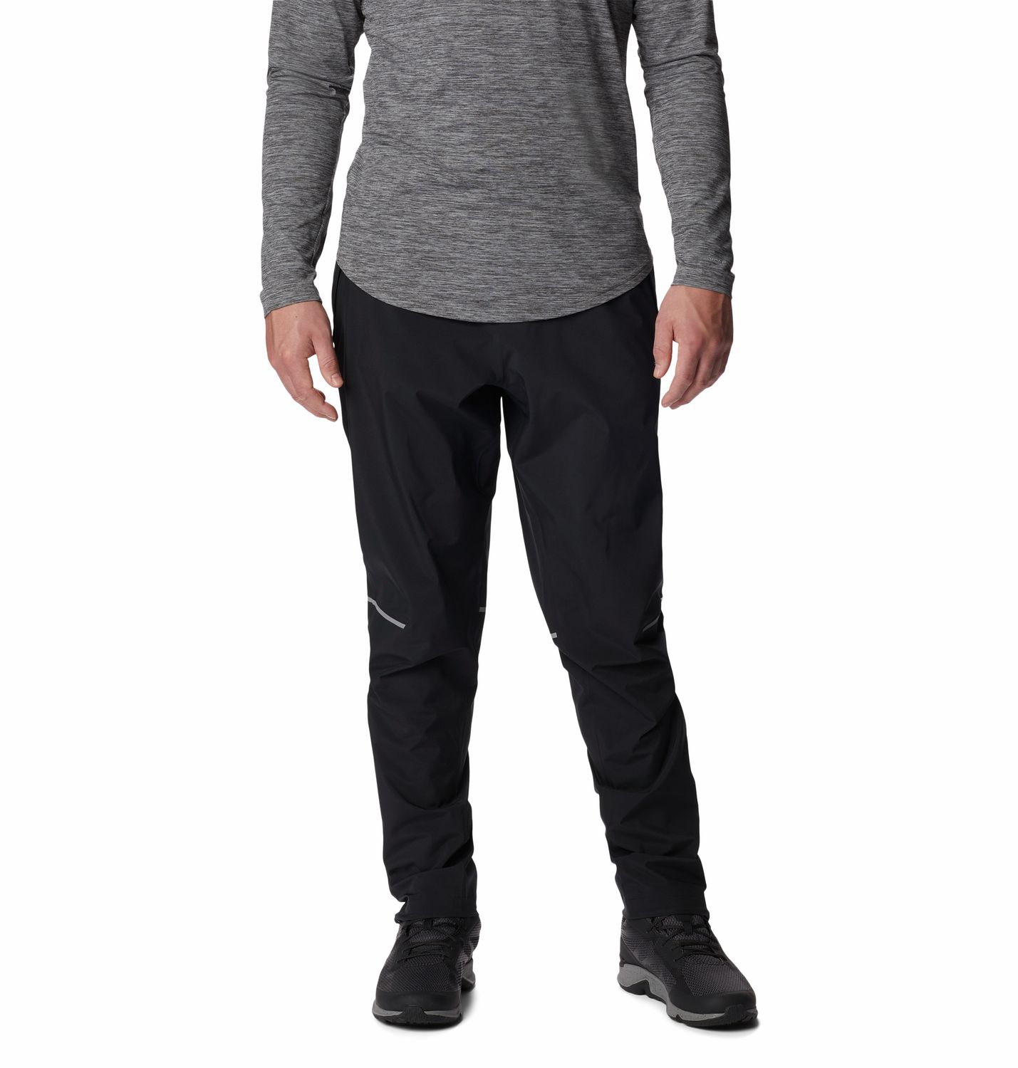 COLUMBIA MENS HAZY TRAIL RAIN PANT 24, Length: REGULAR, Size: SMALL, Color: BLACK