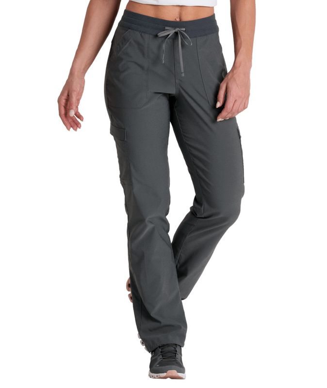 FRONT VIEW OF KUHL WOMENS TREKR STRAIGHT PANT WITH ABRASION RESISTANCE AND MOISTURE WICKING