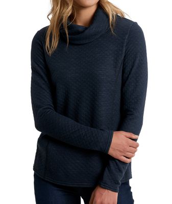 FRONT VIEW OF KUHL WOMENS ATHENA PULLOVER SWEATER IN LAKEWOOD