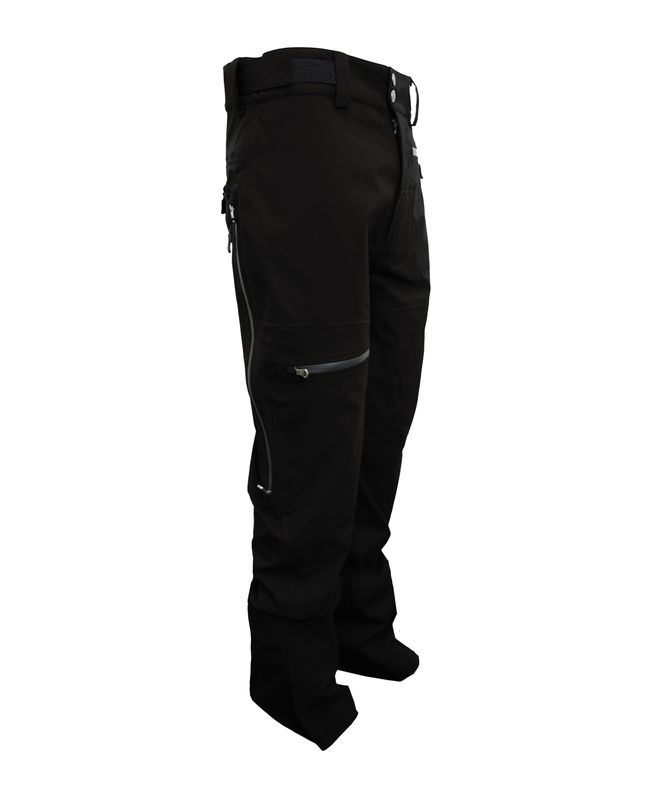 FRONT VIEW OF TURBINE MENS ARGONAUT SNOWPANT IN BLACK