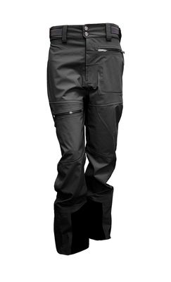 FRONT VIEW OF TURBINE WOMENS PRODIGY SNOWPANT IN BLACK