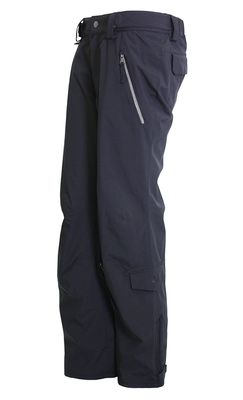 FRONT VIEW OF TURBINE WOMENS SIREN SNOWPANT IN BLACK