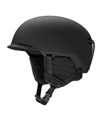 FRONT VIEW OF SMITH UNISEX SCOUT HELMET IN MATTE BLACK