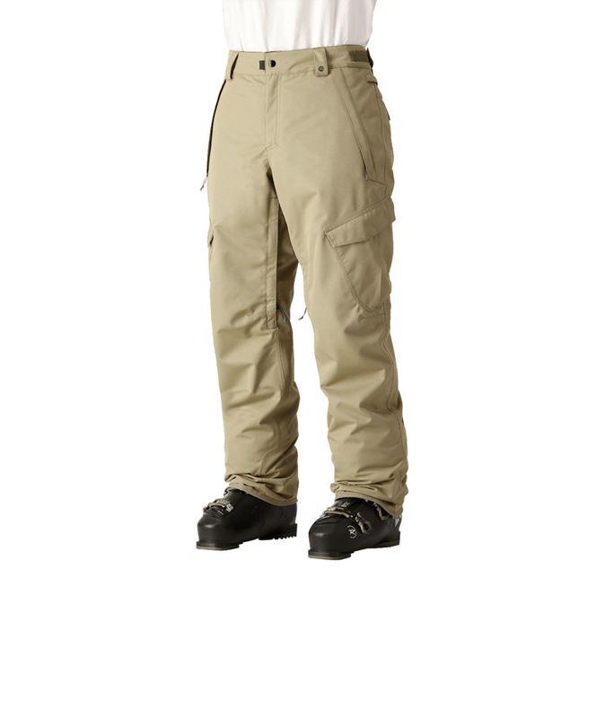 FRONT VIEW OF 686 MENS INFINITY CARGO SNOWPANT IN SAGE