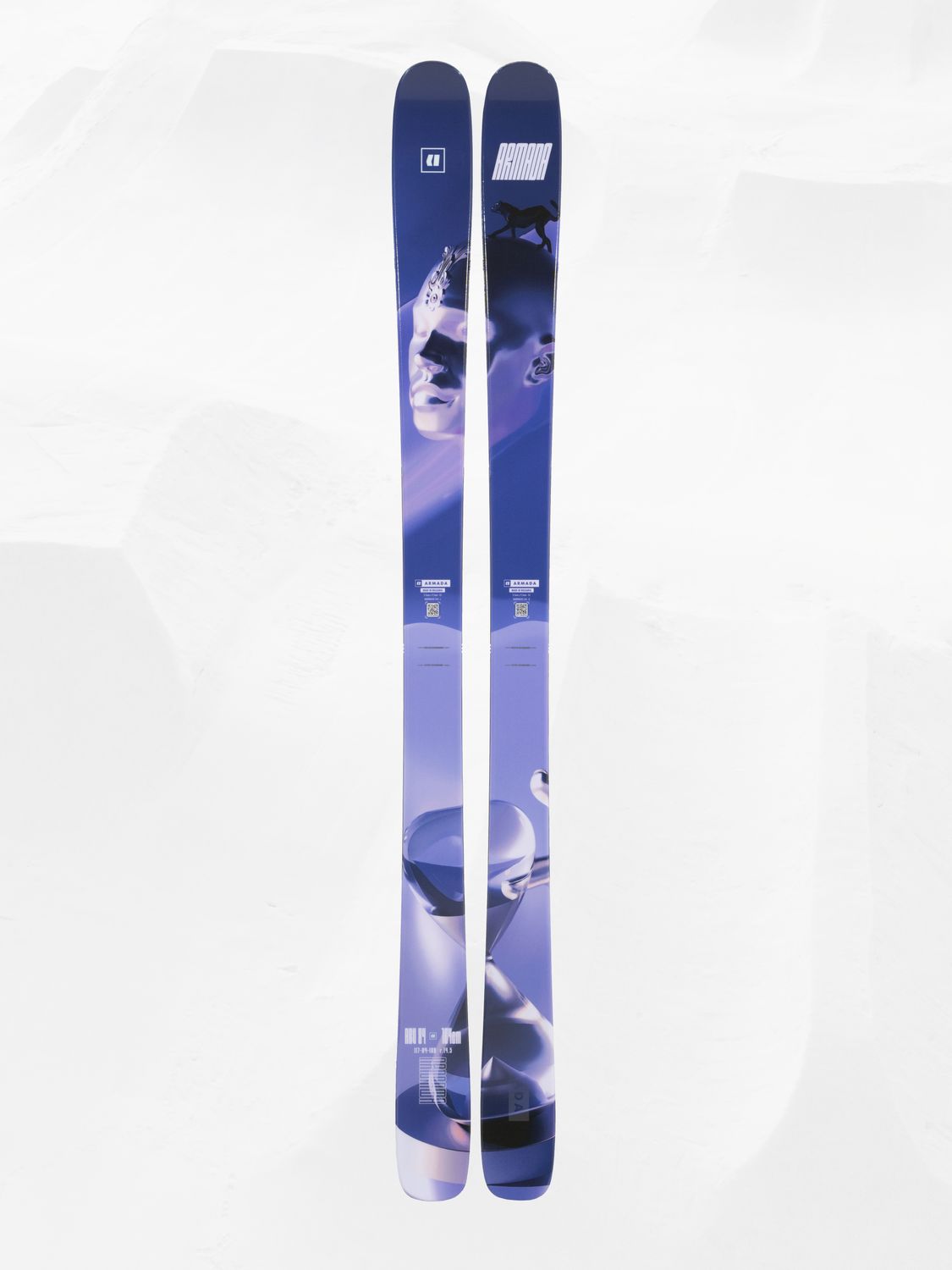 MAIN IMAGE OF ARMADA UNISEX ARV 84 DOWNHILL SKIS IN ALABO/MULTI 157 WITH ROCKER PROFILE AND CORE