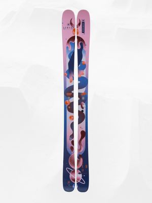 TOPSHEET VIEW OF ARMADA WOMENS ARW 84 DOWNHILL SKIS IN ART/MULTI