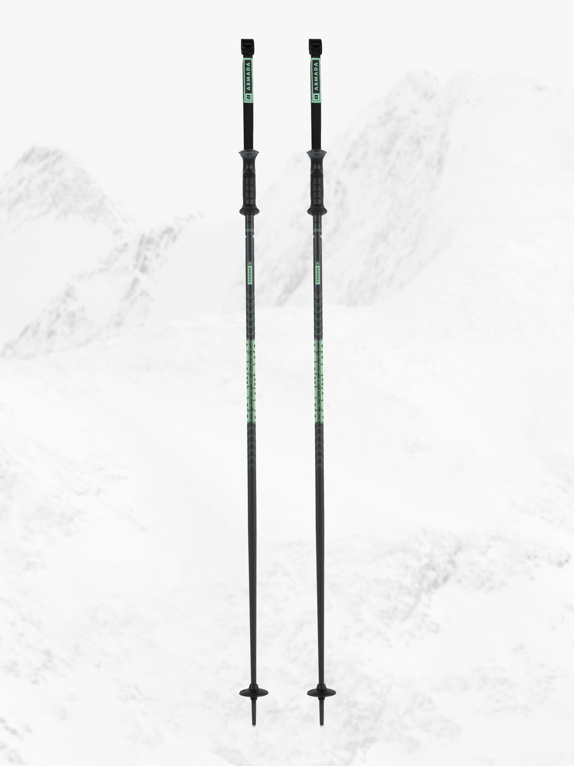 MAIN IMAGE OF ARMADA UNISEX TRIAD DOWNHILL SKI POLE IN CUCUMBER/LIME 110CM WITH 18MM SHAFT DIAMETER