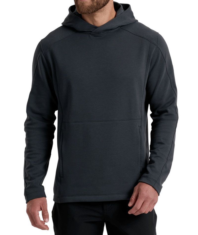 KUHL MENS SPEKTER PULL OVER HOODIE 25, Color: ONYX, Size: SMALL