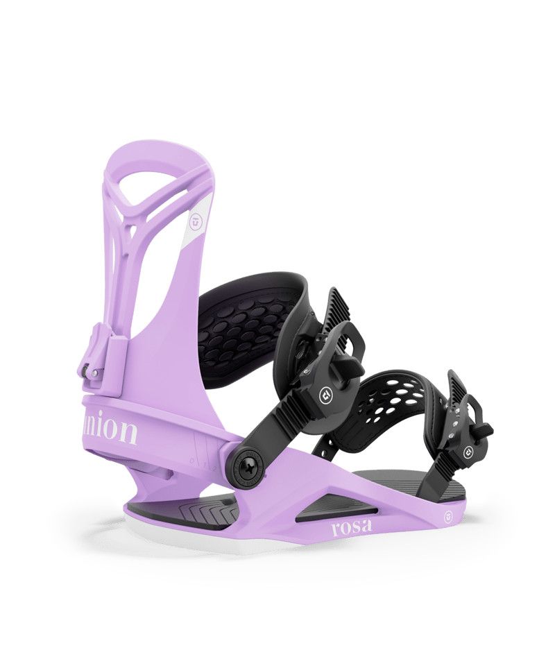 MAIN IMAGE OF UNION WOMENS ROSA SNOWBOARD BINDING IN VIOLET MEDIUM WITH STAGE 8 DURAFLEX BASEPLATE