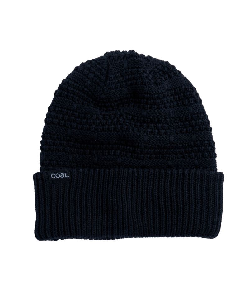 MAIN IMAGE OF COAL UNISEX FIR WINTER HAT IN BLACK O/S WITH MID LENGTH