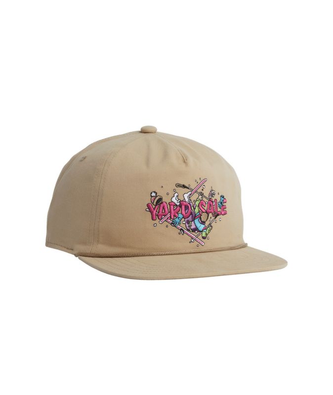 FRONT VIEW OF COAL UNISEX FIELD CAP IN KHAKI