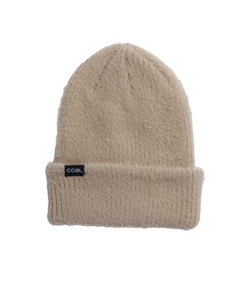 FRONT VIEW OF COAL UNISEX PEARL WINTER HAT IN KHAKI
