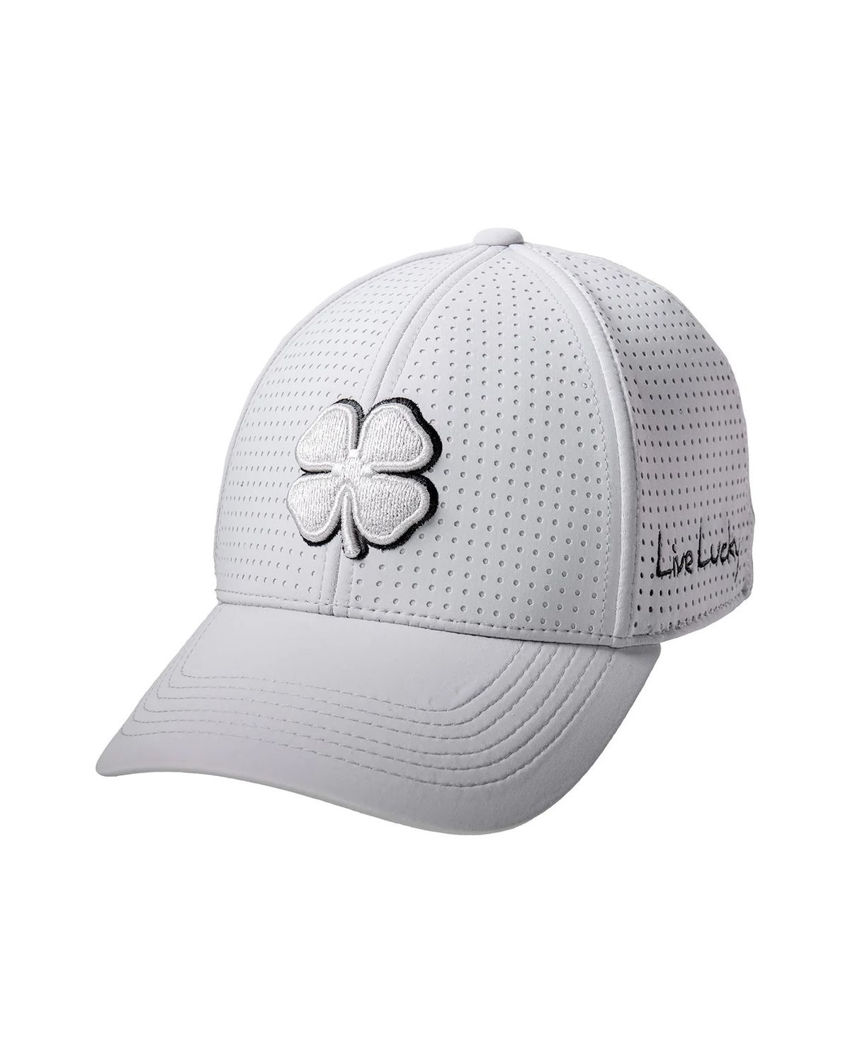 BLACK CLOVER MENS PERF 8 HAT 23, Color: GREY CLOVER/GREY, Size: S/M