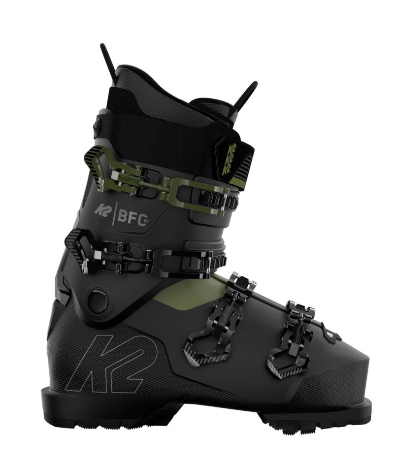 MAIN IMAGE OF K2 MENS BFC 90 DOWNHILL SKI BOOT IN BLACK/DARK GREEN 25.5 WITH GRIPWALK