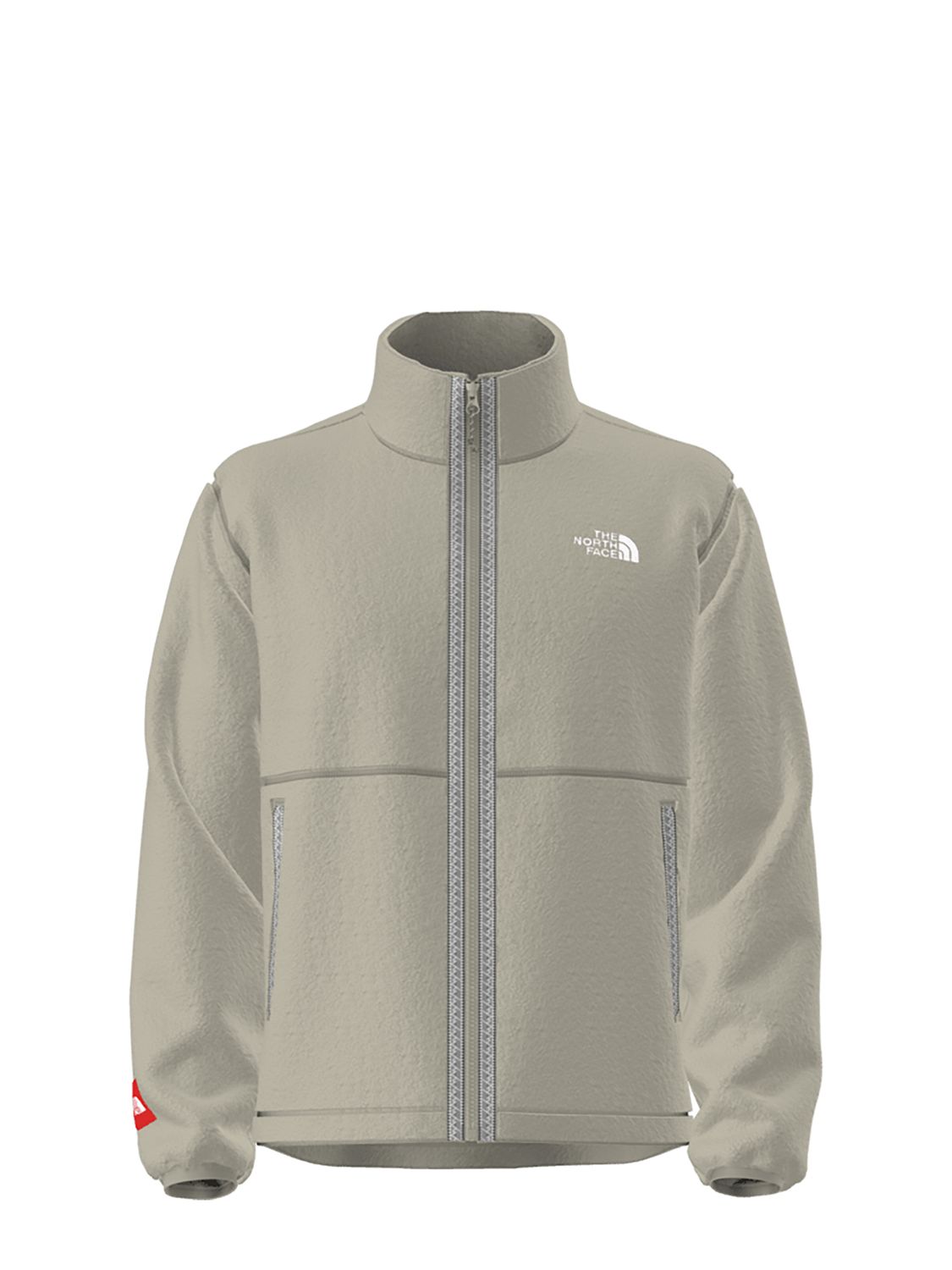 MAIN IMAGE OF THE NORTH FACE MENS TNF FLEESKI FULL ZIP SOFTSHELL JACKET IN CLAY GREY SMALL