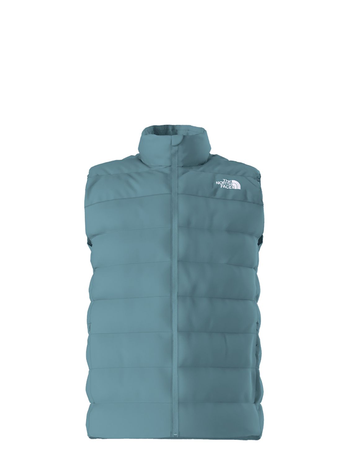 MAIN IMAGE OF THE NORTH FACE MENS ACONCAGUA 3 VEST IN ALGAE BLUE SMALL WITH SECURE-ZIP POCKETS