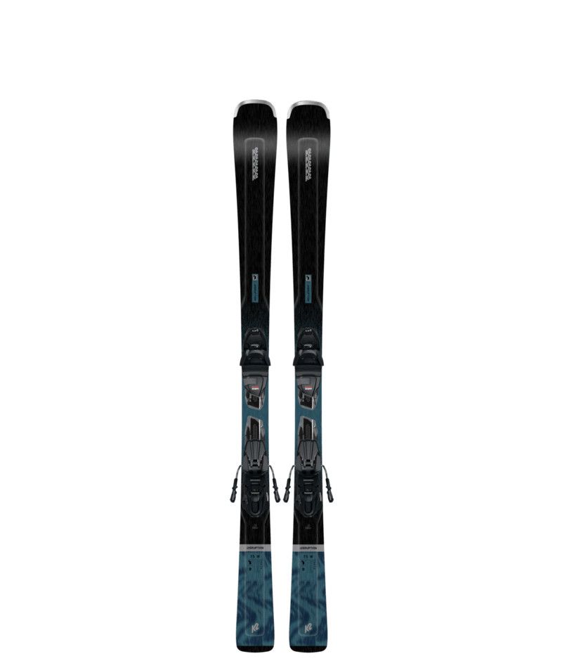 MAIN IMAGE OF K2 WOMENS DISRUPTION 75 W W/QUIKCLIK FREE DOWNHILL SKIS IN DARK BLUE/BLACK 142