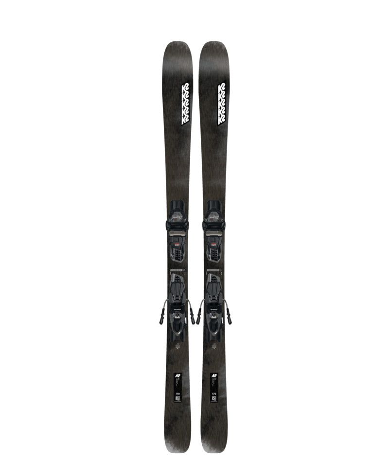MAIN IMAGE OF K2 MENS MINDBENDER 85 W/QUIKCLIK DOWNHILL SKIS IN DARK GREY/BLACK 156