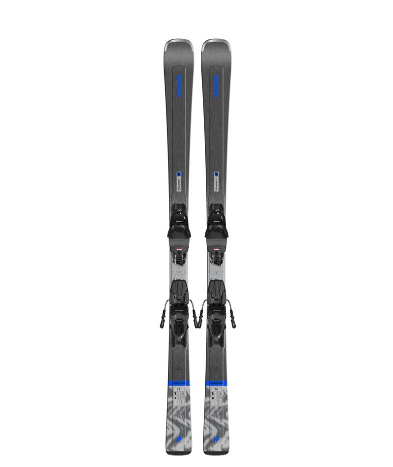 MAIN IMAGE OF K2 MENS DISRUPTION 76 W/QUIKCLIK FREE DOWNHILL SKIS IN LIGHT GREY/DARK GREY/BLUE 156