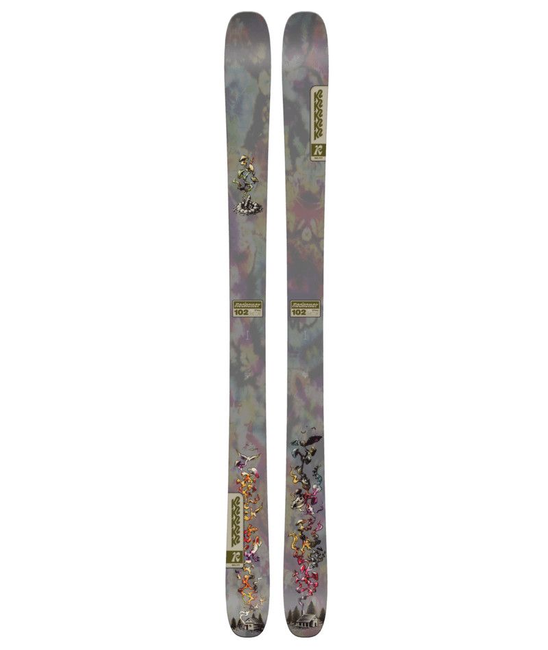 MAIN IMAGE OF K2 MENS RECKONER 102 DOWNHILL SKIS IN MULTI/TAN/DARK GREEN 170