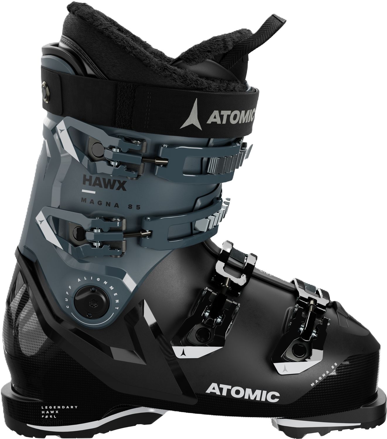 MAIN IMAGE OF ATOMIC WOMENS HAWX MAGNA 85W GW DOWNHILL SKI BOOT IN BLACK/STORM/IVORY 24.5