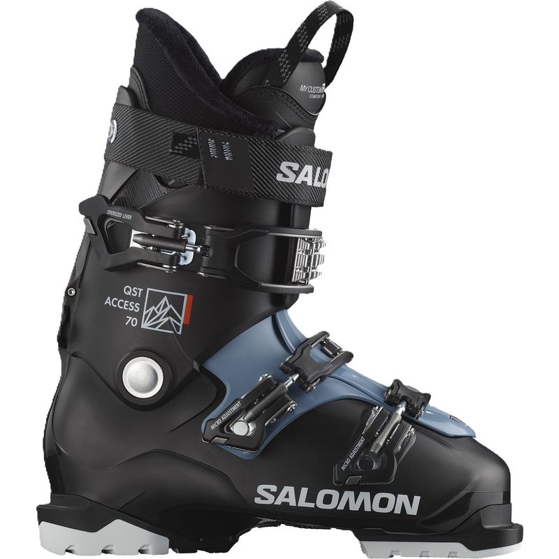 MAIN IMAGE OF SALOMON MENS QST ACCESS 70 DOWNHILL SKI BOOT IN BLACK/COPPEN BLUE/WHITE 26.5