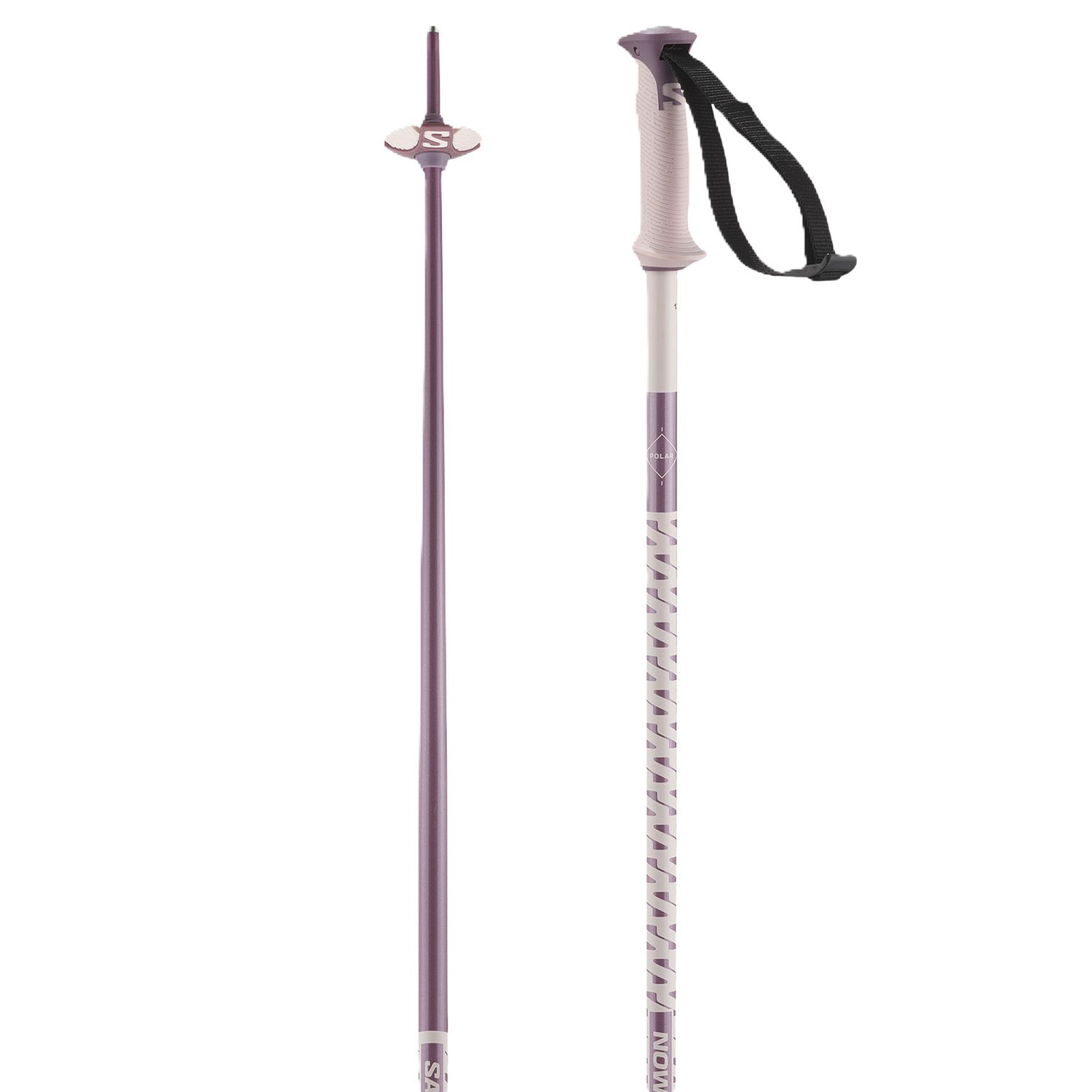 MAIN IMAGE OF SALOMON UNISEX POLAR DOWNHILL SKI POLE IN HEAVENLY PINK 110CM
