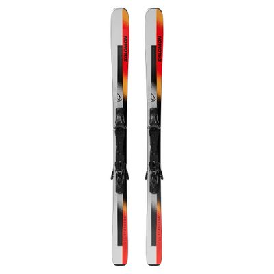 TOPSHEET VIEW OF SALOMON UNISEX STANCE 84 W/+MI12 GW F90 DOWNHILL SKIS WITH ALL MOUNTAIN PROFILE