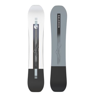 TOPSHEET AND BASE VIEW OF SALOMON MENS SIGHT SNOWBOARD WITH STABILITY