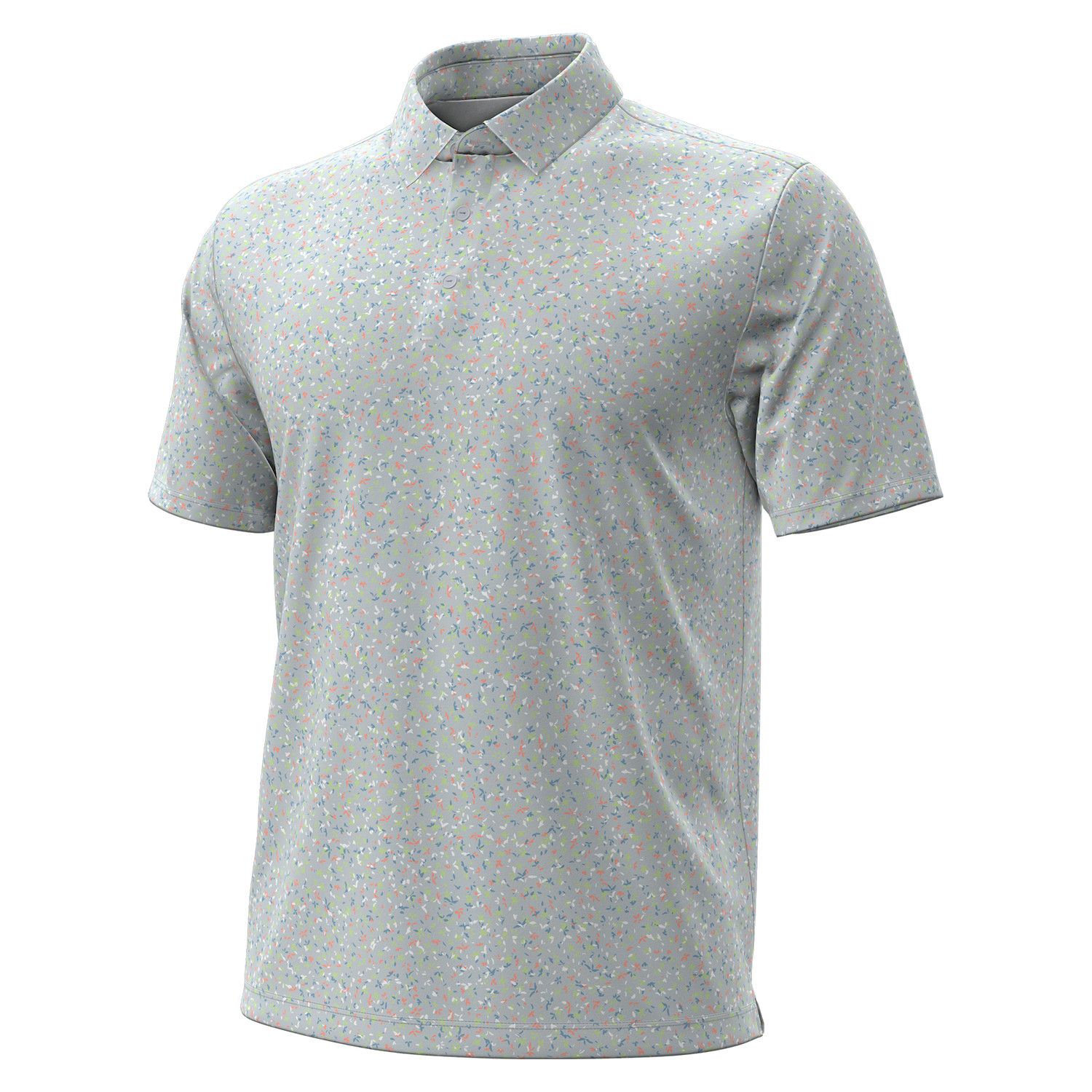 UNDER ARMOUR MENS PLAYOFF 3.0 MICROFIELD POLO 24, Color: HALO GREY, Size: MEDIUM