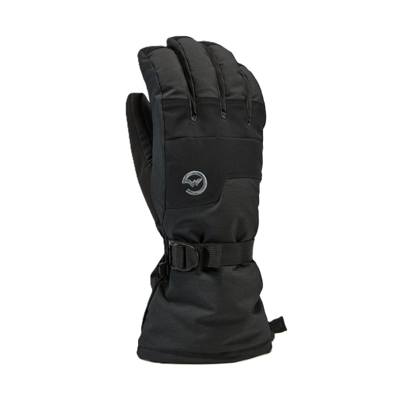 TOP GLOVE VIEW OF GORDINI MENS AQUABLOC DOWN GAUNTLET GLOVE IN BLACK
