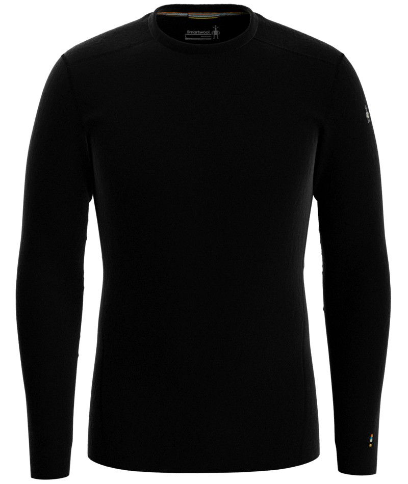 MAIN IMAGE OF SMARTWOOL MENS CLASSIC THERMAL MERINO BASELAYER TOP IN BLACK SMALL