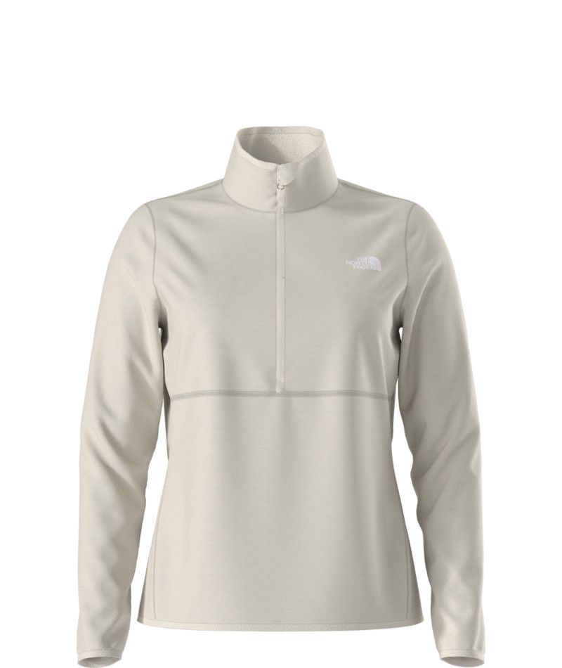 MAIN IMAGE OF THE NORTH FACE WOMENS CANYONLANDS ¼ ZIP SWEATER IN WHITE DUNE HEATHER XS WITH SLIM FIT