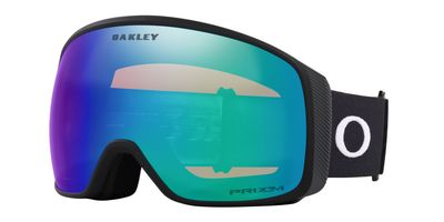 FRONT VIEW OF OAKLEY UNISEX FLIGHT TRACKER L GOGGLES IN MATTE BLACK PRIZM ARGON IRIDIUM